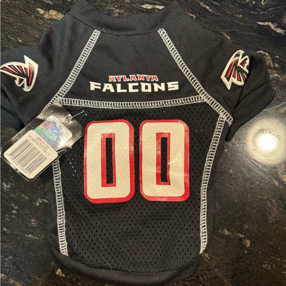 Atlanta Falcons Official NFL Small Dog 🐶 Black Shirt